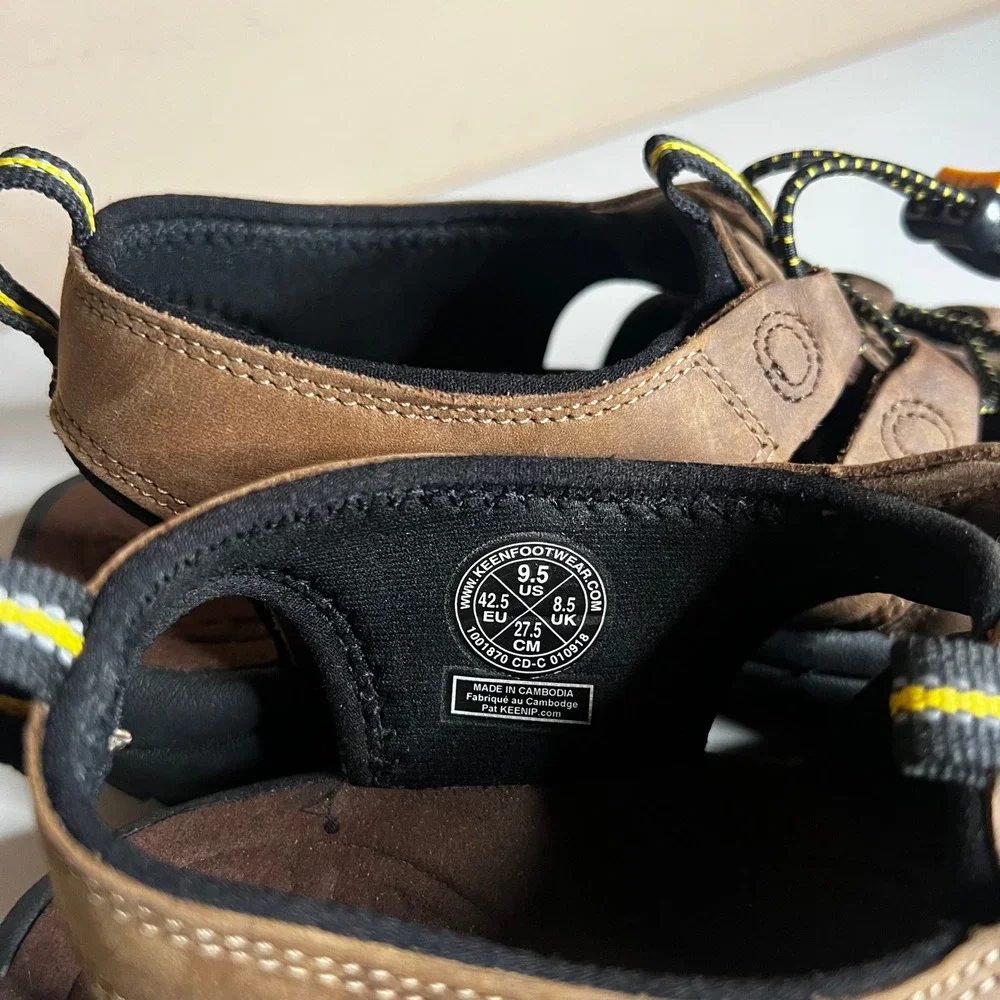 KEEN Newport H2 Mens Brown Leather Waterproof Hiking Sandals 1001870 Size 9.5